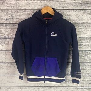 Jordan Youth Air 1 Shoe JumpMan Full Zip Hoodie Medium